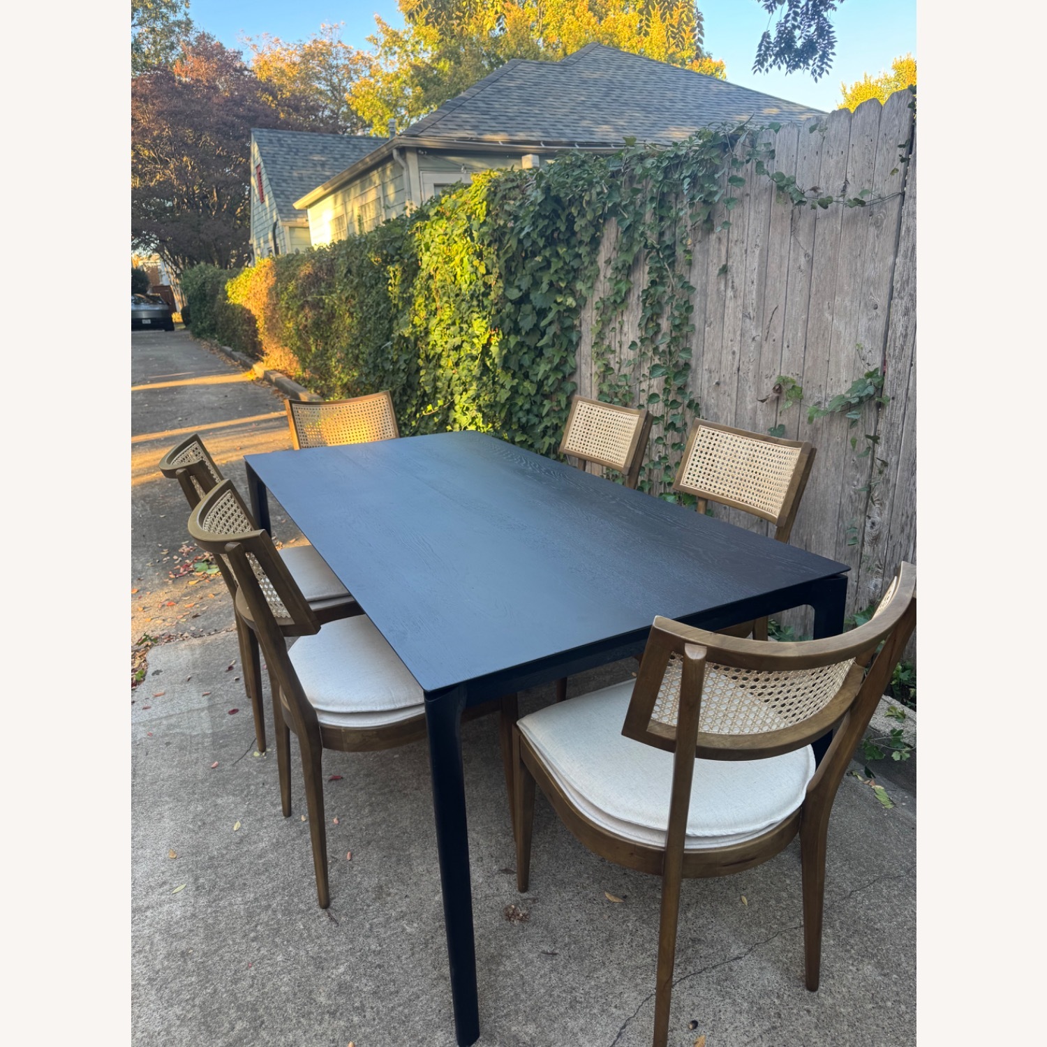 Perigold Dining Set Ethnicraft + Four Hands Wood - image-4