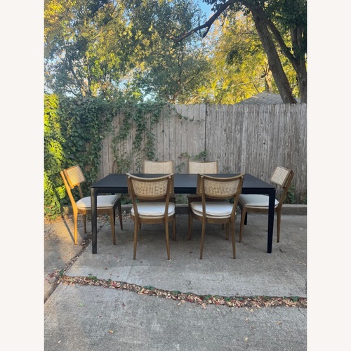 Used Perigold Dining Set Ethnicraft + Four Hands Wood for sale on AptDeco