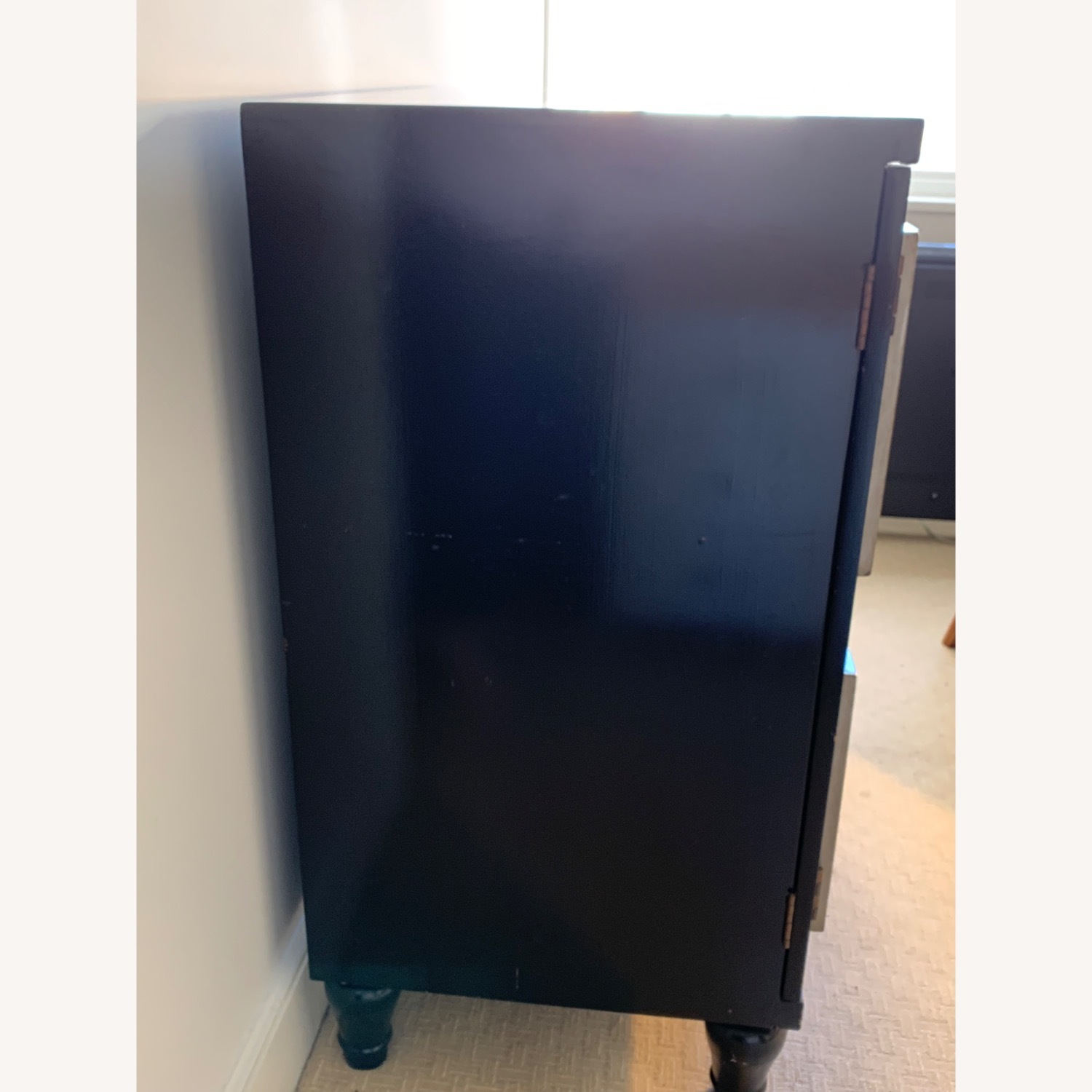 Vintage/Antique Finds Black Wood Armoire - image-3