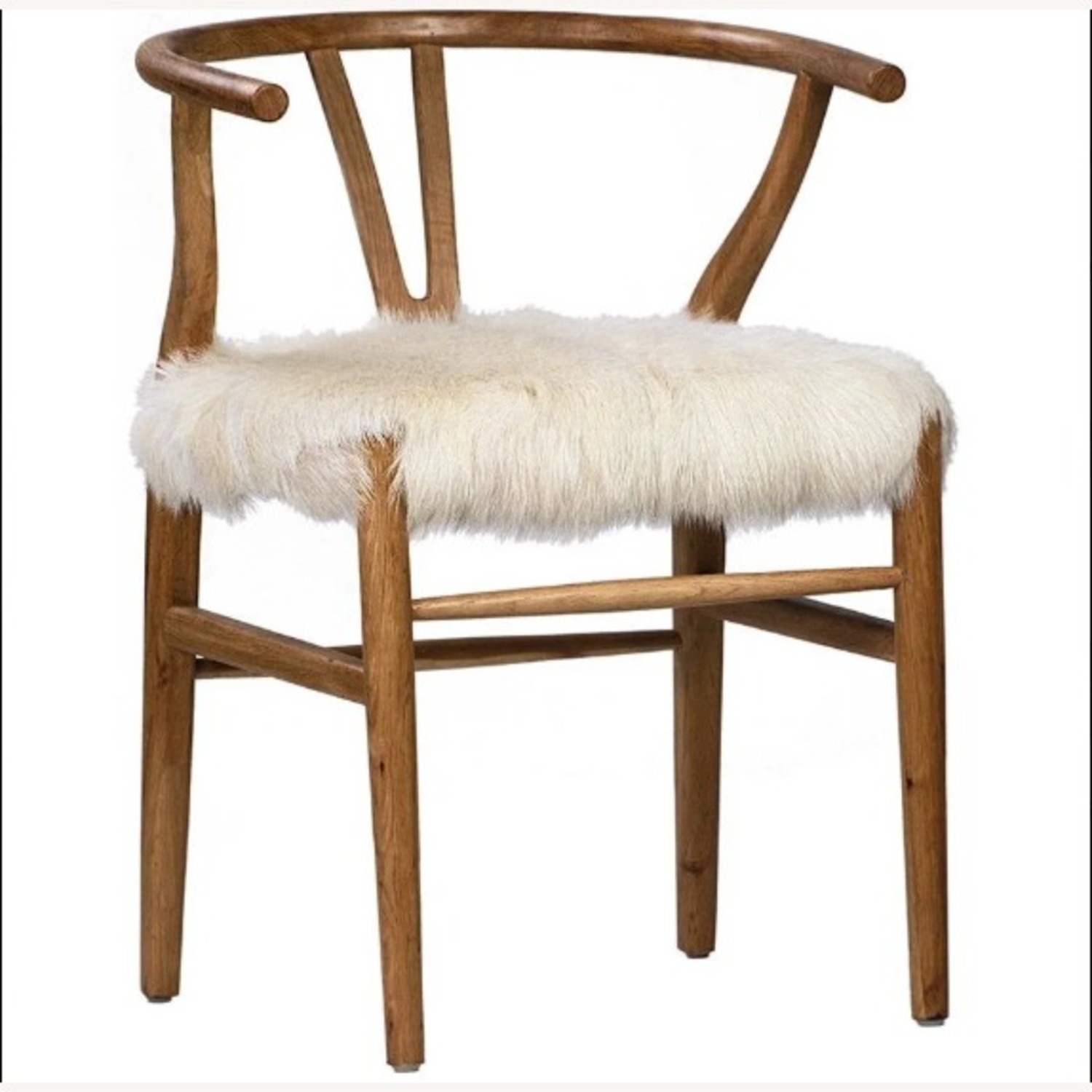 Accent Chair with Goat Skin Seat - image-3