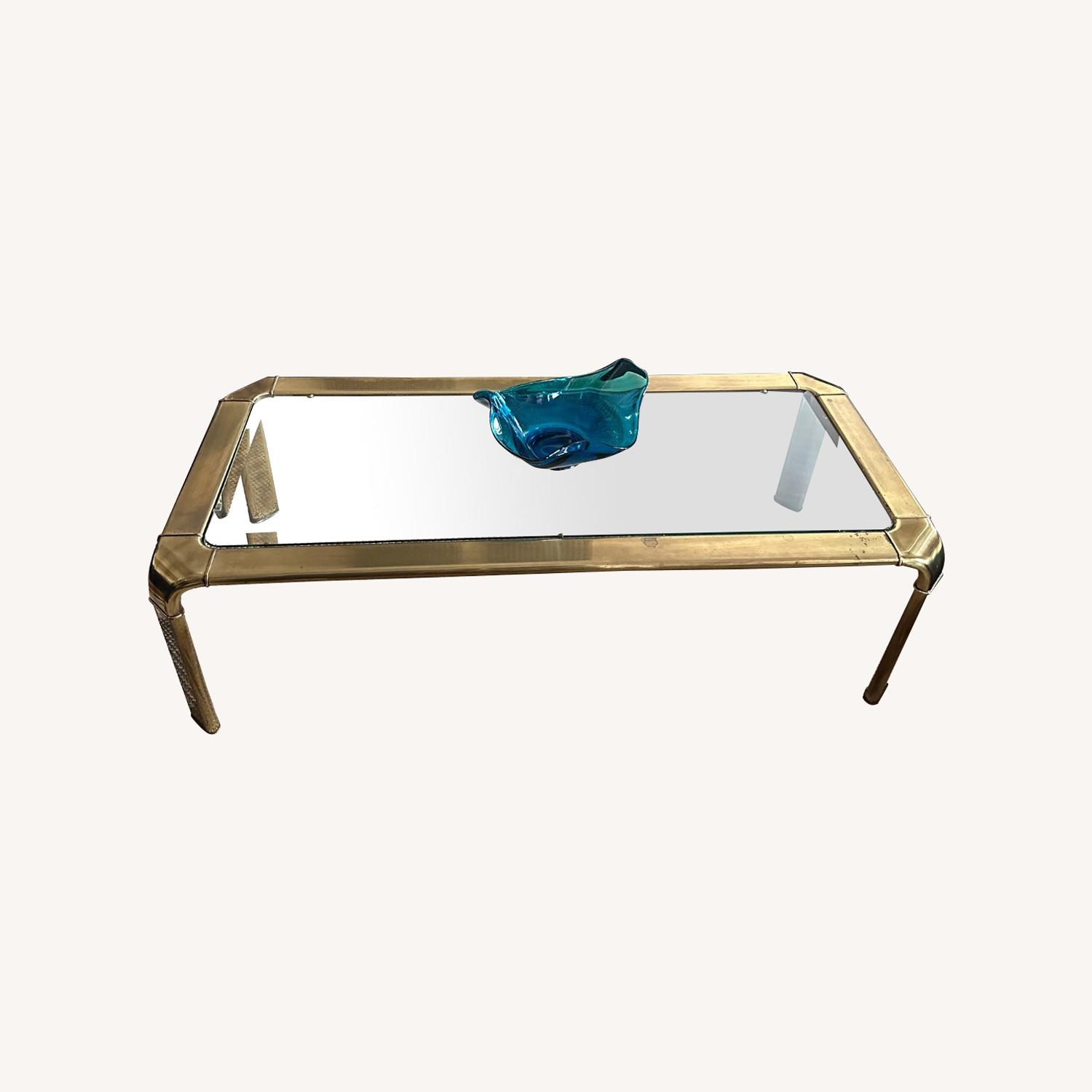John Widdicomb Gold Brass Coffee Table - image-0
