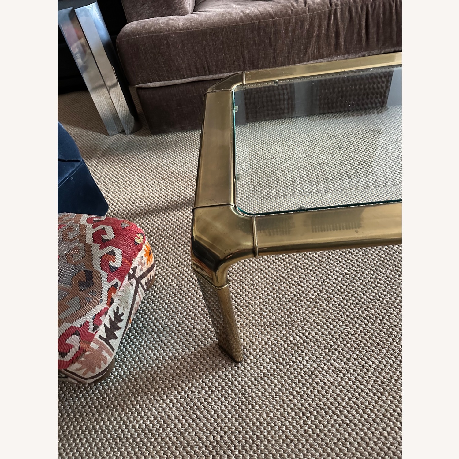 John Widdicomb Gold Brass Coffee Table - image-7