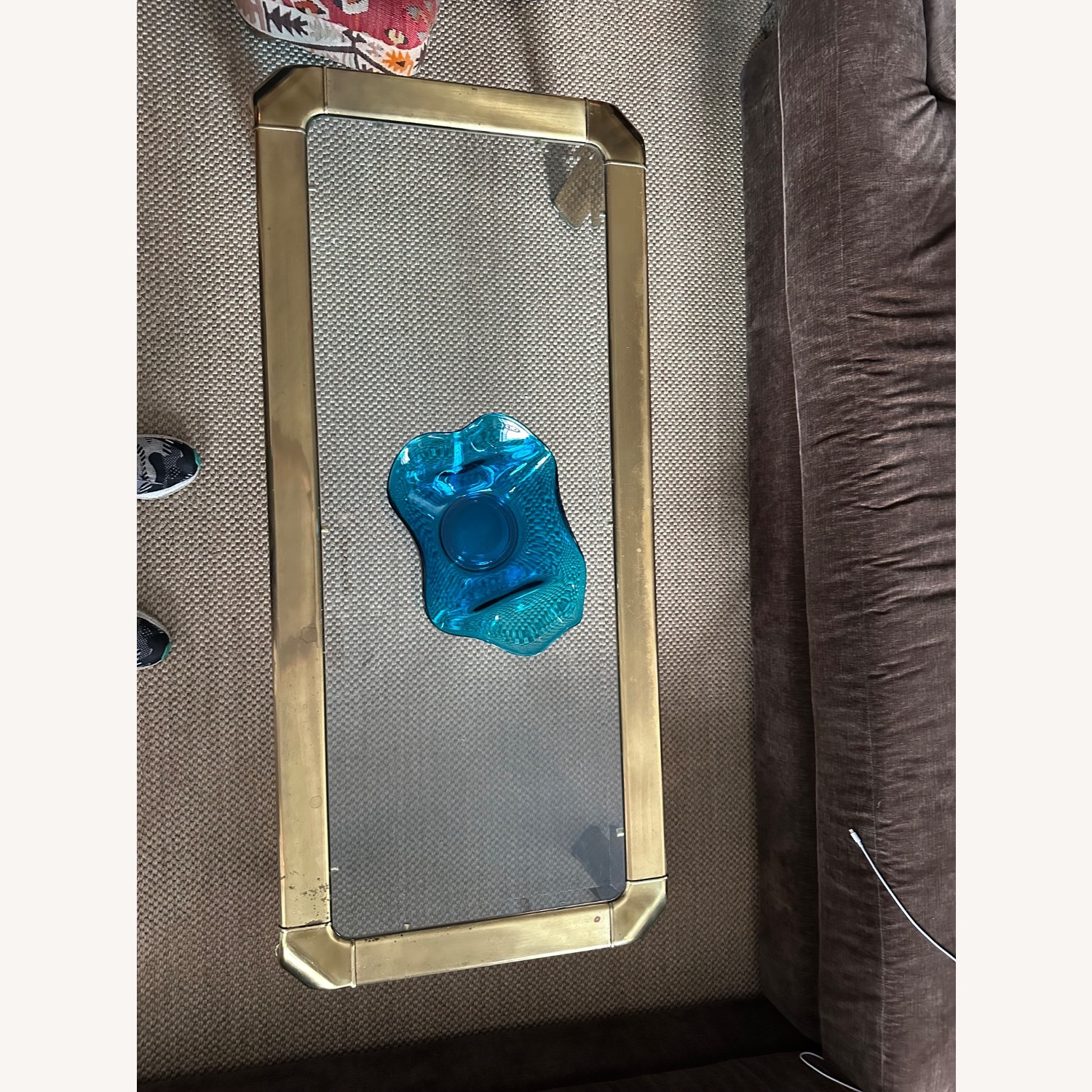 John Widdicomb Gold Brass Coffee Table - image-1