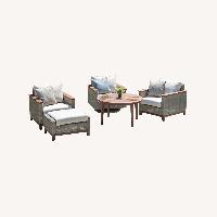 Luxury Outdoor Lounge Chairs and Coffee Table