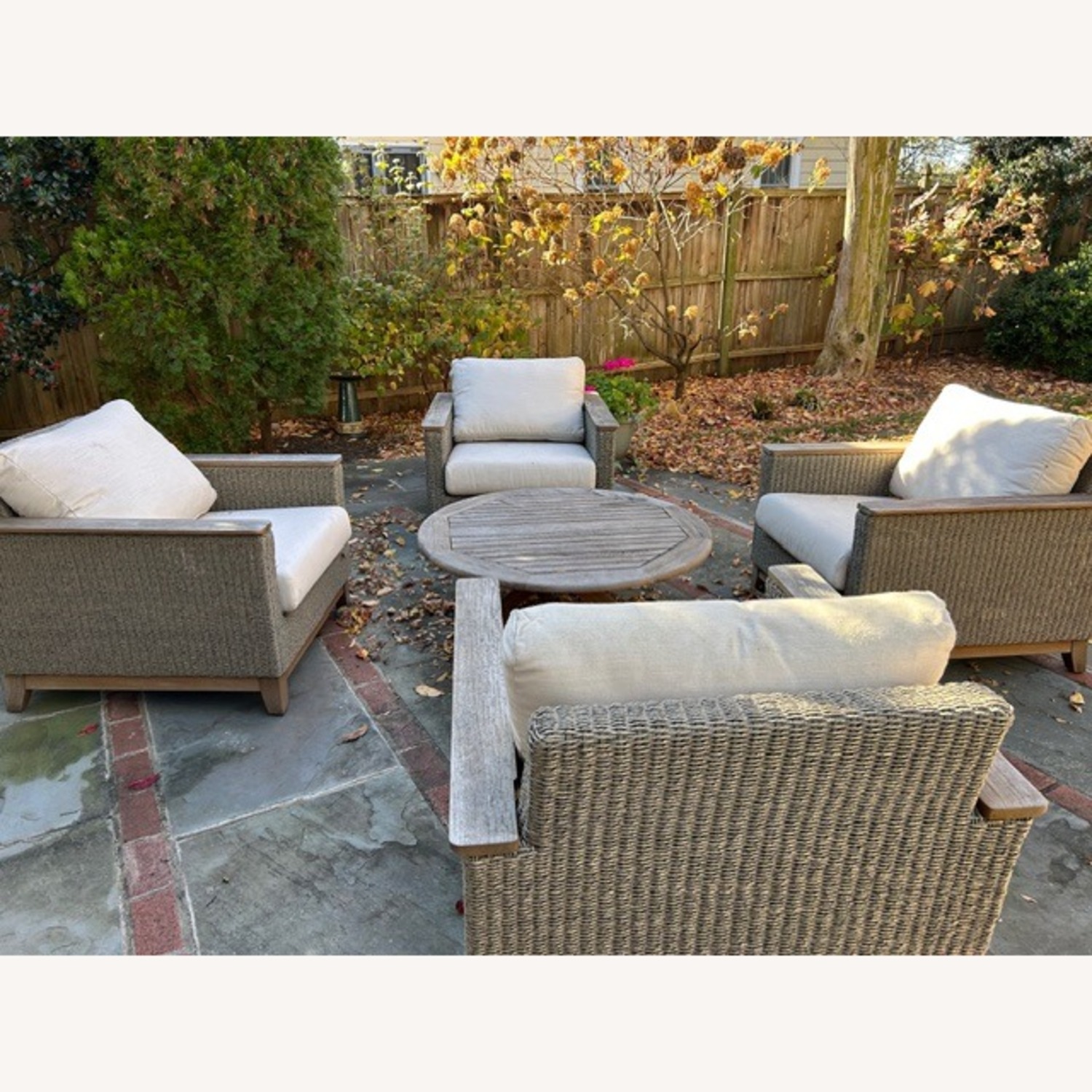 Luxury Outdoor Lounge Chairs and Coffee Table - image-2