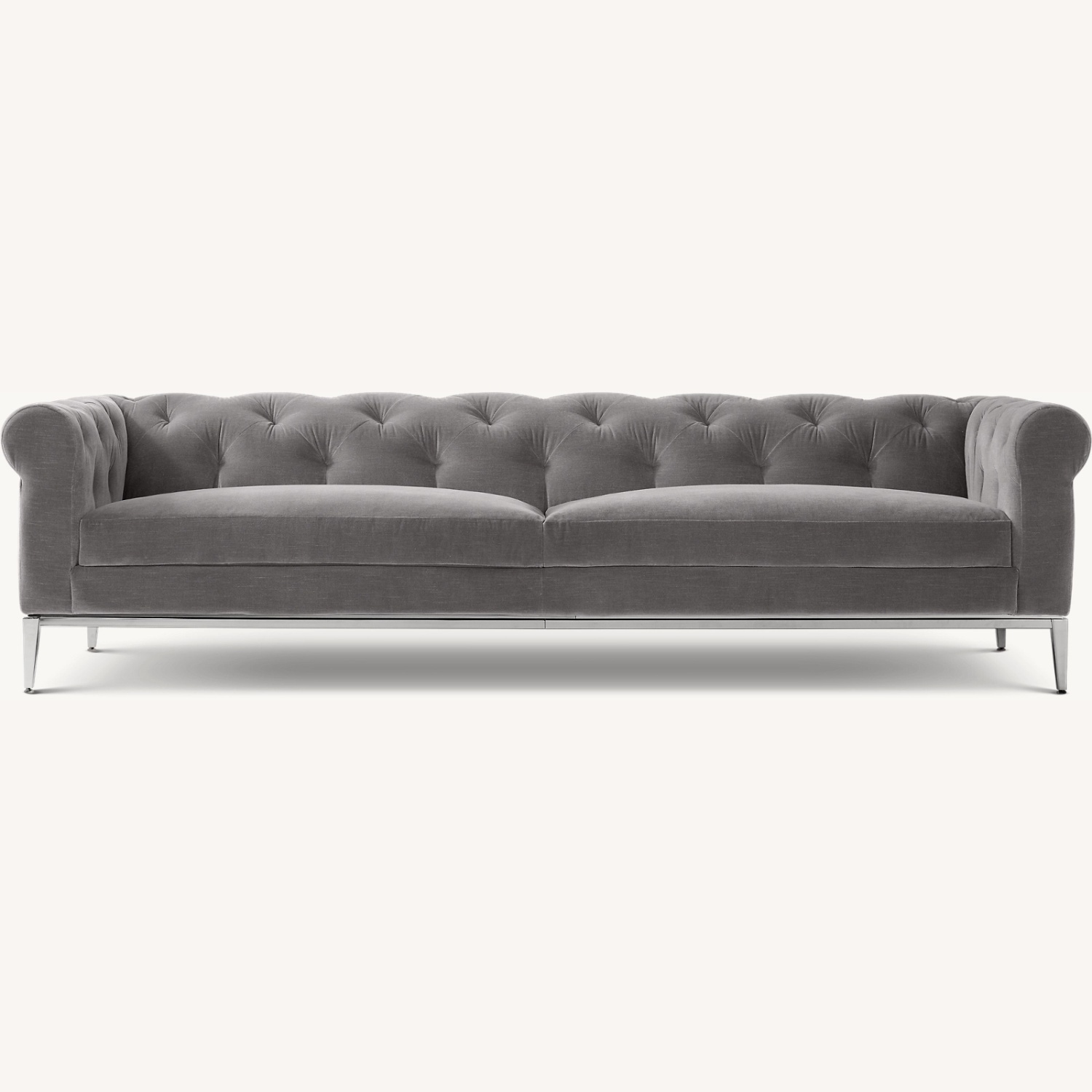 Restoration Hardware Carbon Gray 4-Seater Sofa - image-0