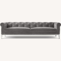 Restoration Hardware Carbon Gray 4-Seater Sofa