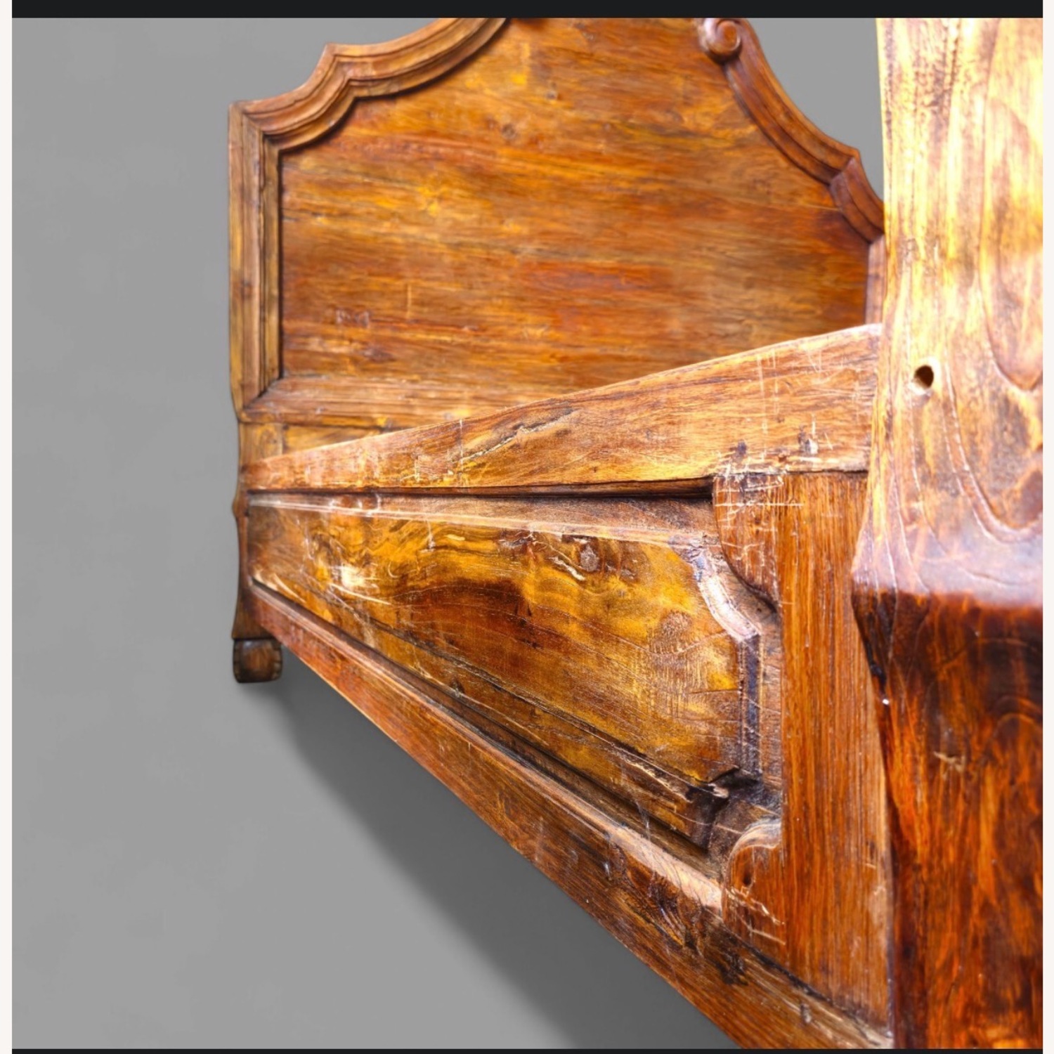 Vintage/Antique Finds Natural Wood King Bed - image-3
