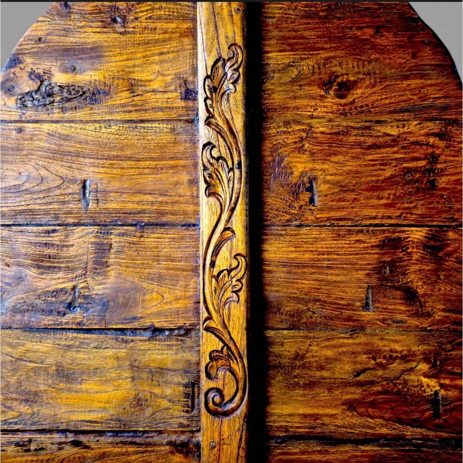 Vintage/Antique Finds Natural Wood King Bed - image-8