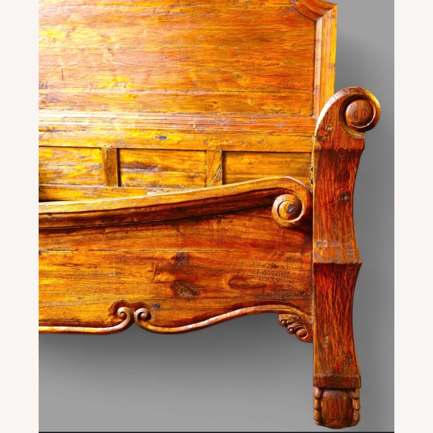 Vintage/Antique Finds Natural Wood King Bed - image-14
