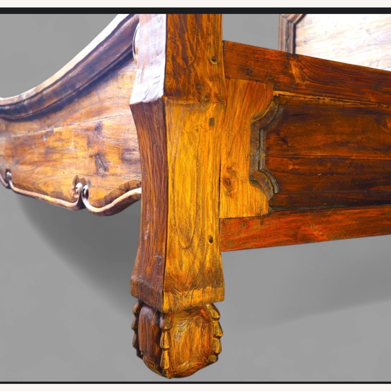 Vintage/Antique Finds Natural Wood King Bed - image-4