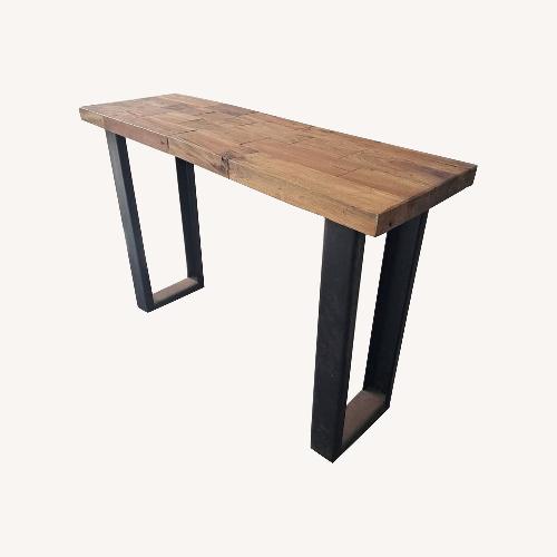 Used R-Home Furniture Acacia Slab Console Table for sale on AptDeco