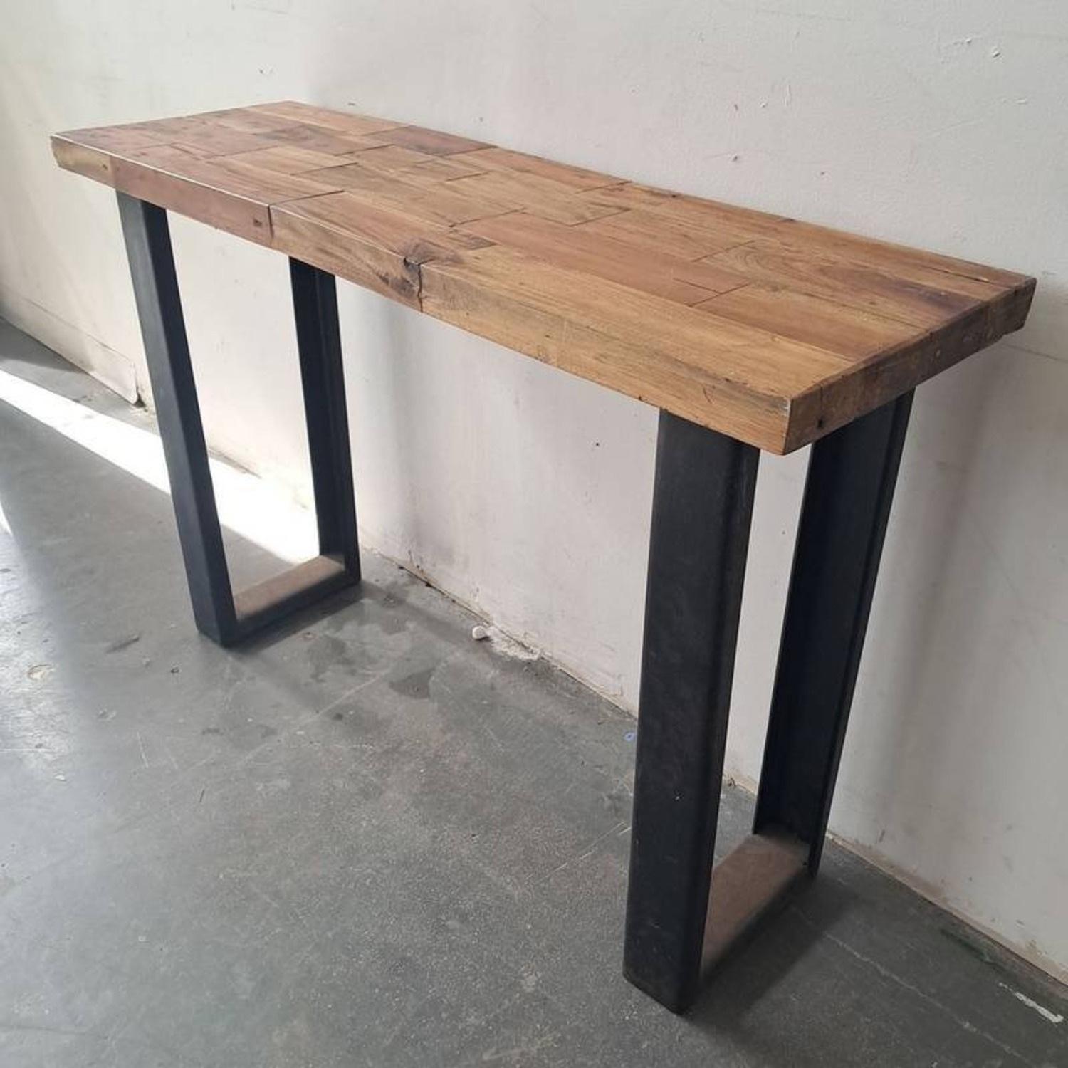 R-Home Furniture Acacia Slab Console Table - image-1