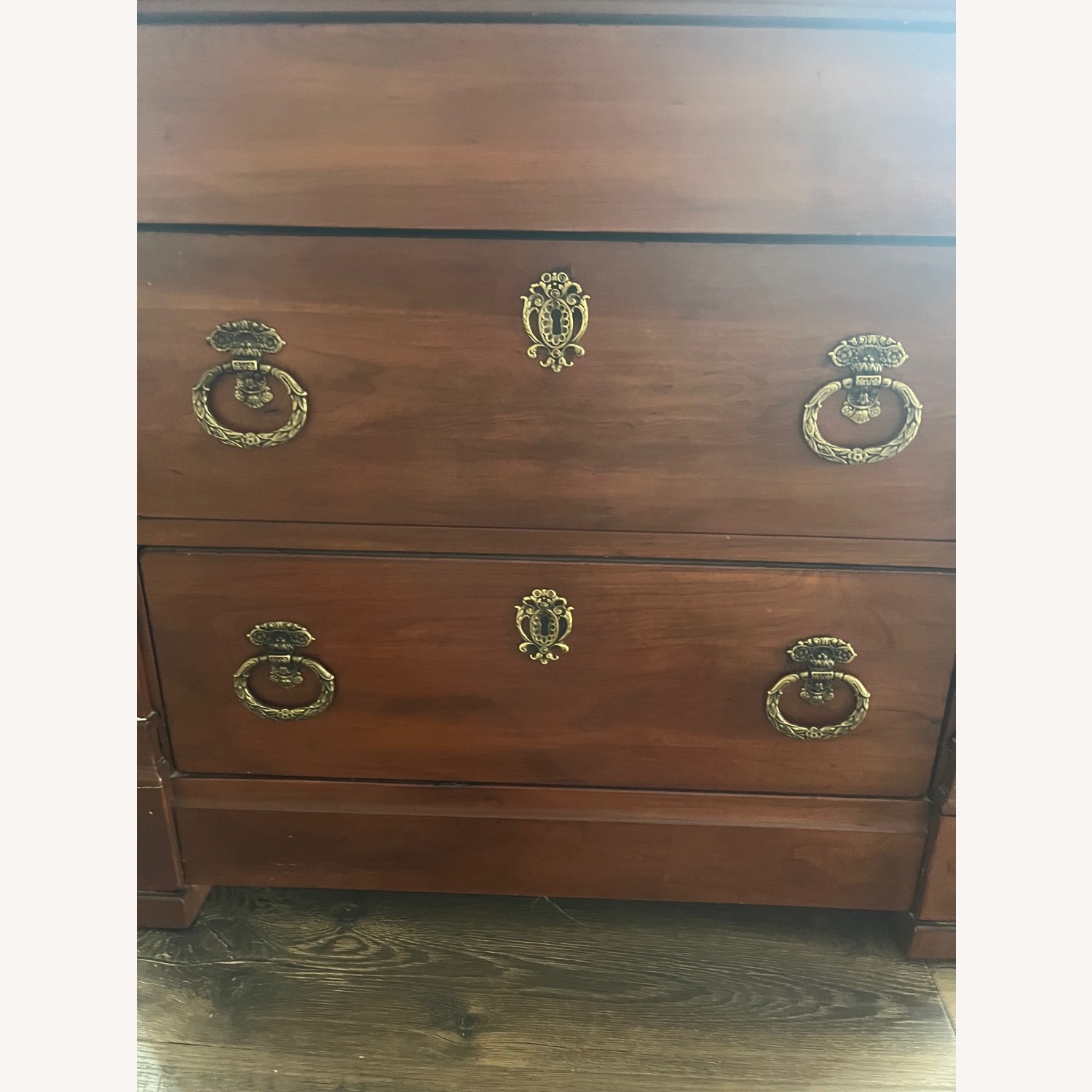 Henredon Dark Brown Wood Nightstand - image-3