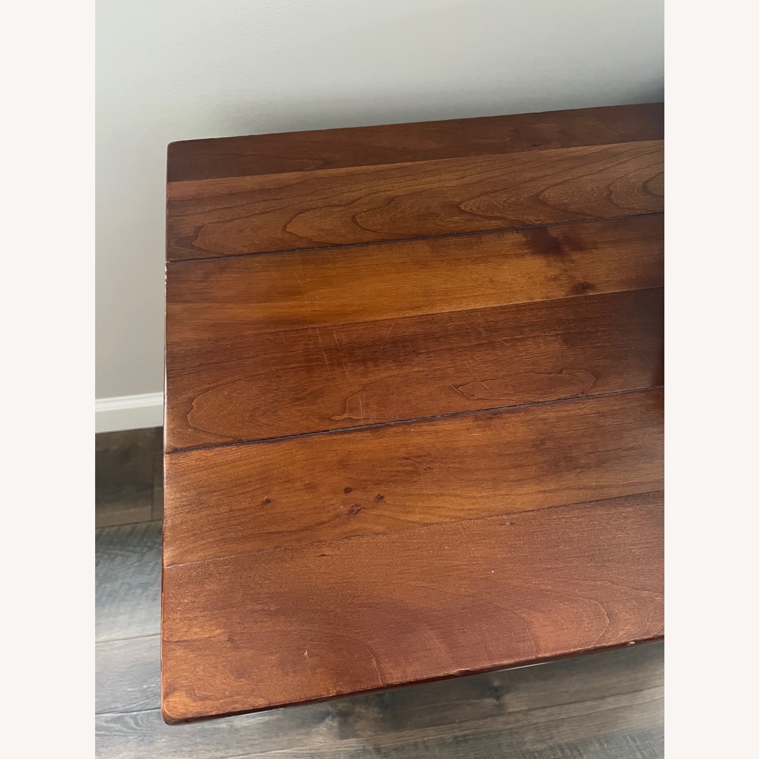 Henredon Dark Brown Wood Nightstand - image-1