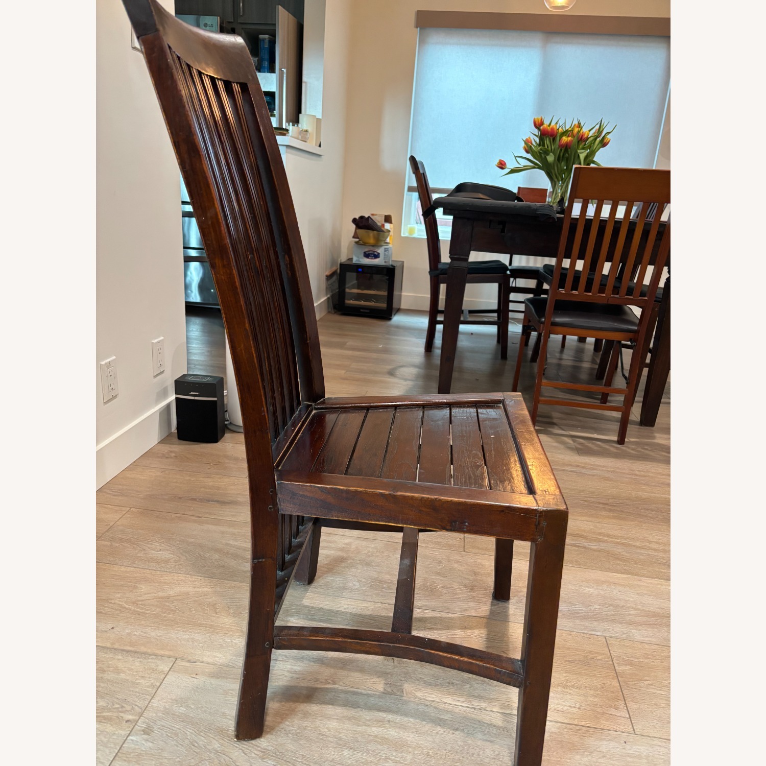 Pampa Dark Brown Wood Dining Table and 4 Chairs - image-10