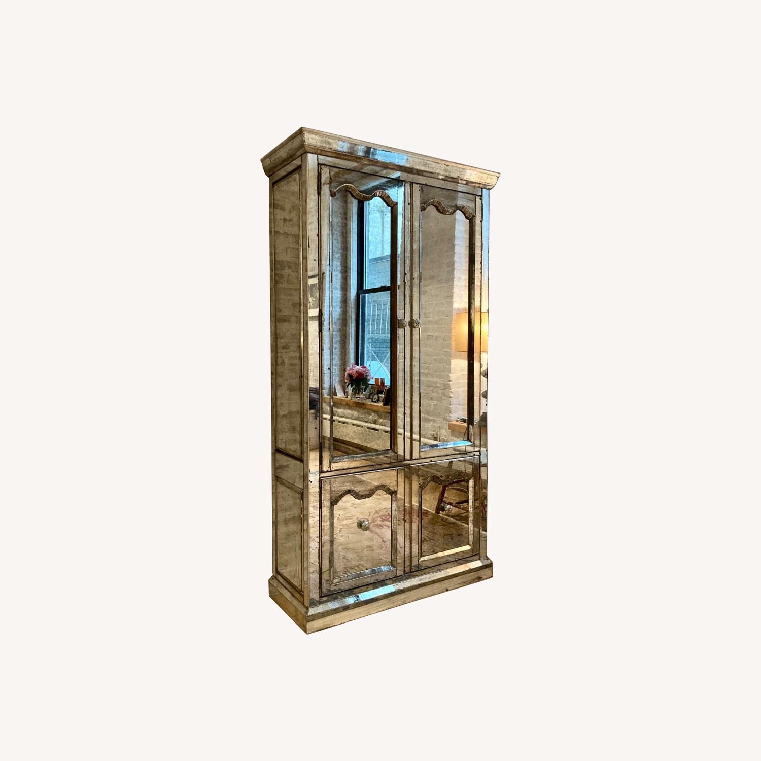 Vintage Mirrored Armoire - image-0