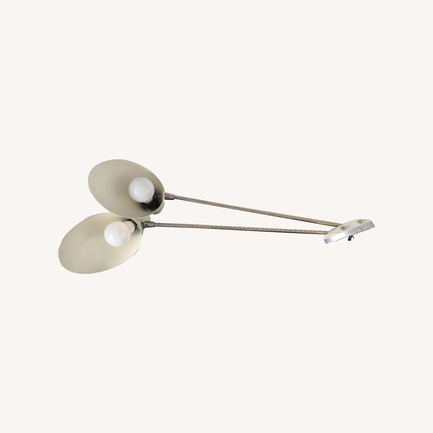 David Weeks Studio White Metal Ceiling Lamp - image-0