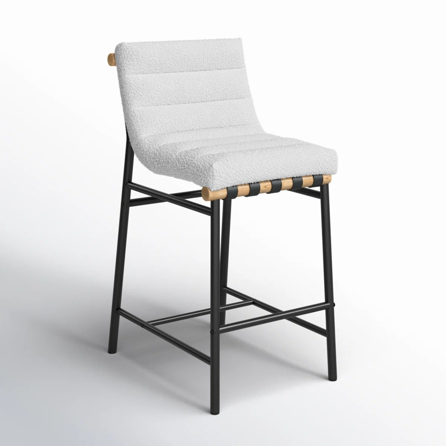 Joss & Main Vincentas Natural Fabric Stools - image-3