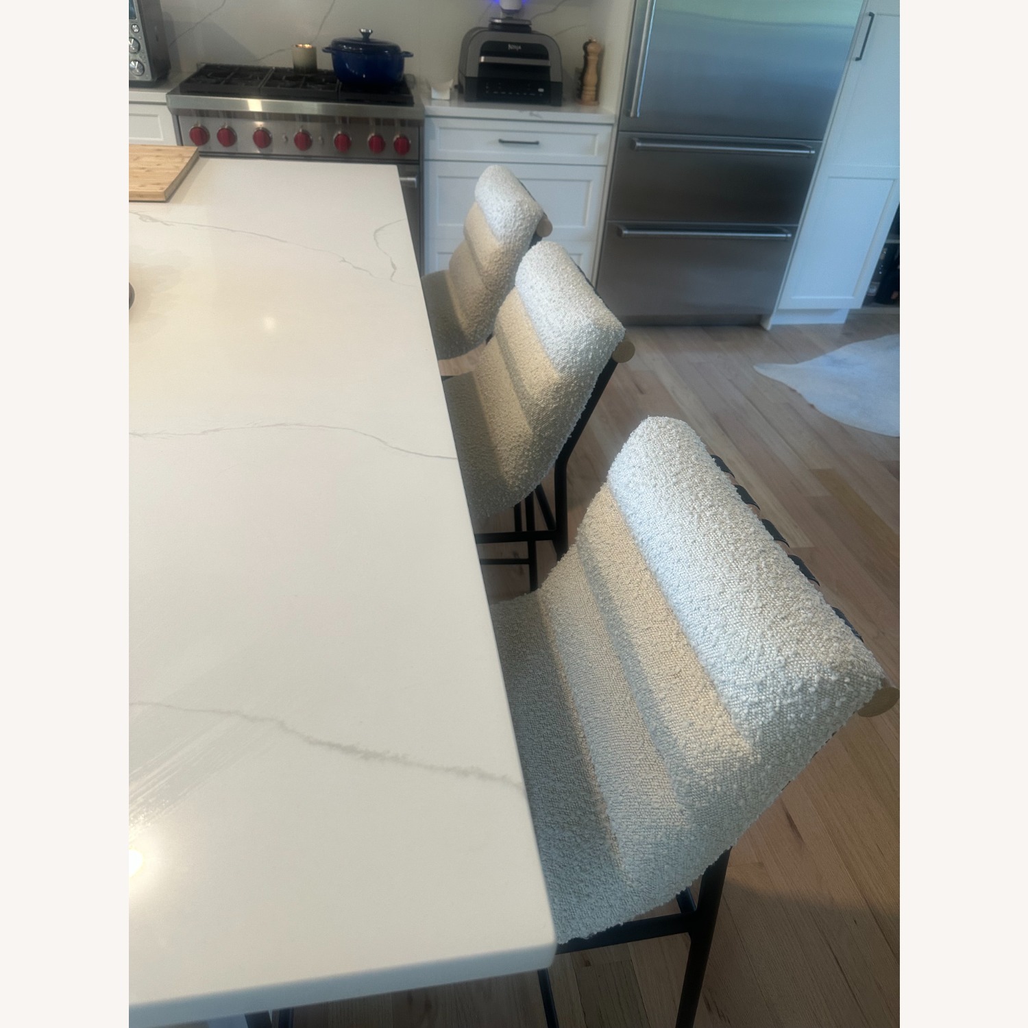 Joss & Main Vincentas Natural Fabric Stools - image-5