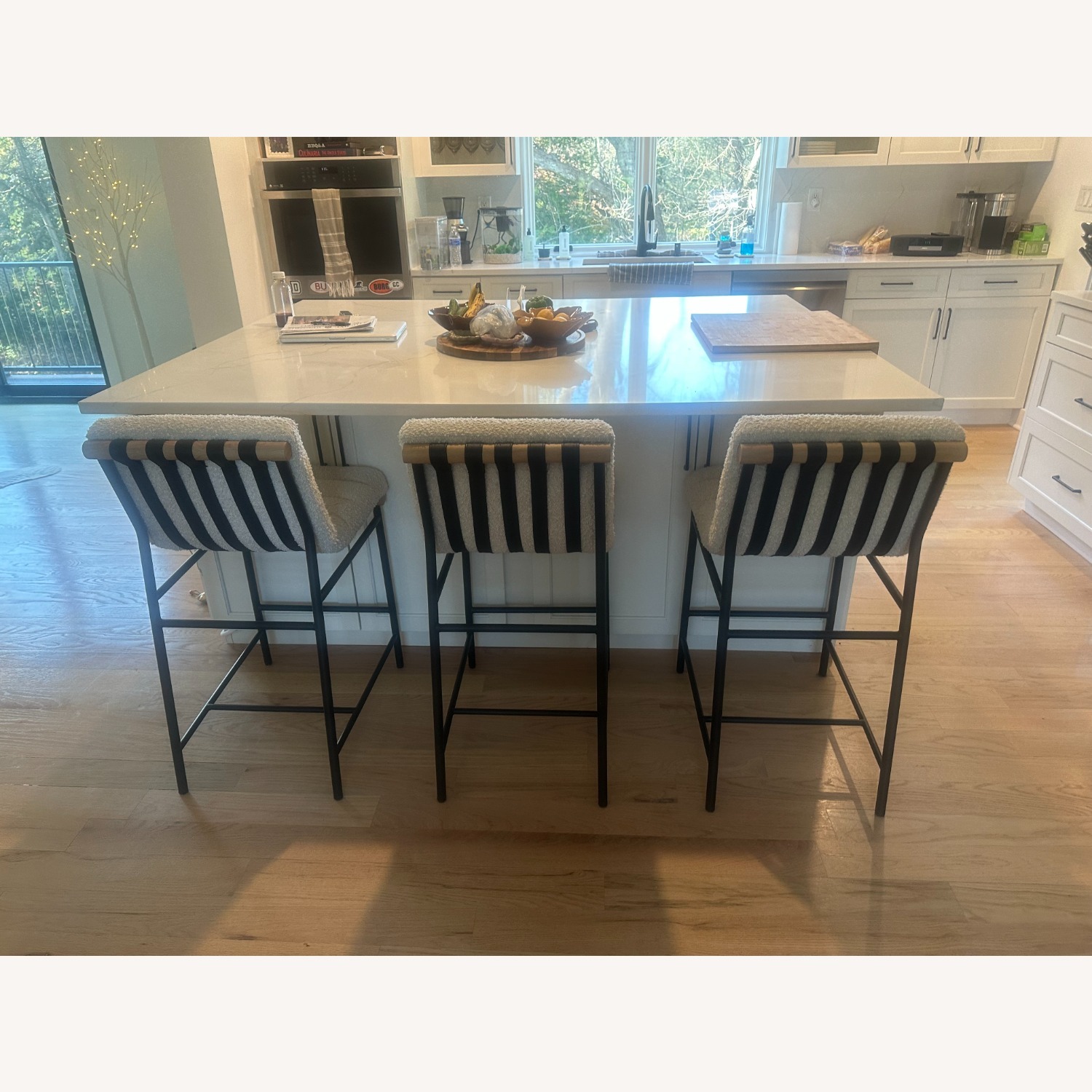 Joss & Main Vincentas Natural Fabric Stools - image-7