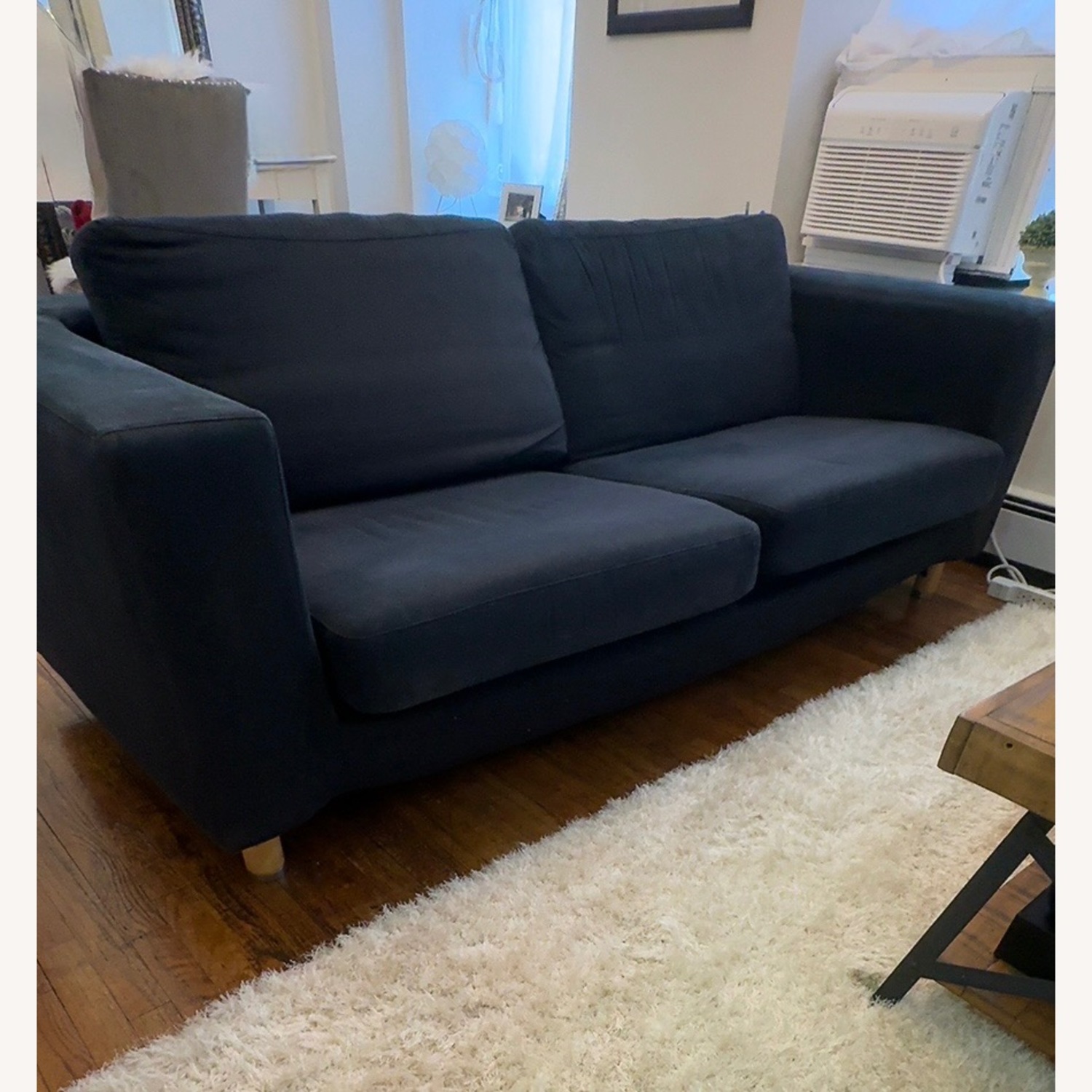 IKEA Karlstad Blue 3+ Seater Sofa - AptDeco