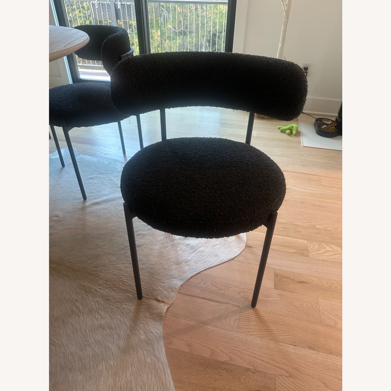 AllModern Sherwood Black Fabric Dining Chairs - image-6