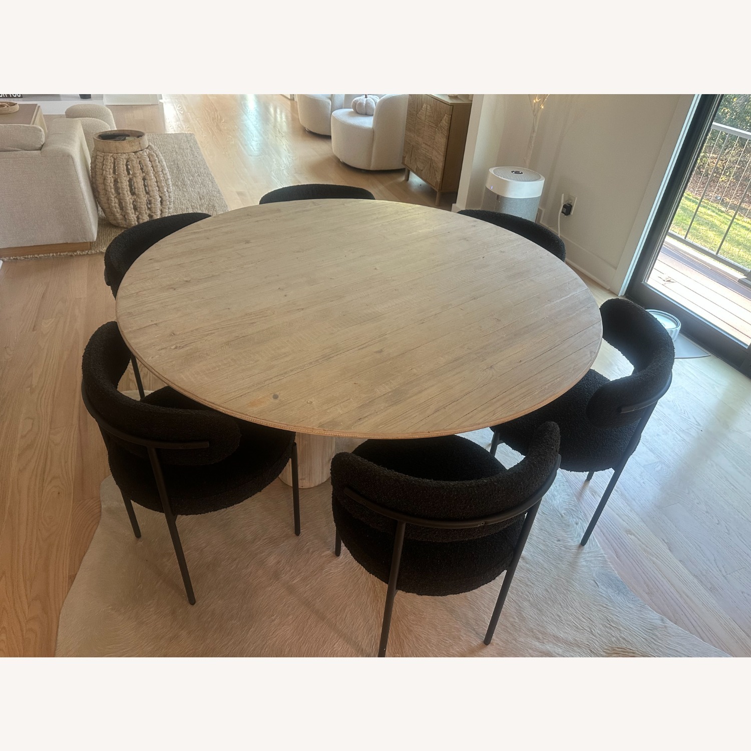 AllModern Sherwood Black Fabric Dining Chairs - image-5