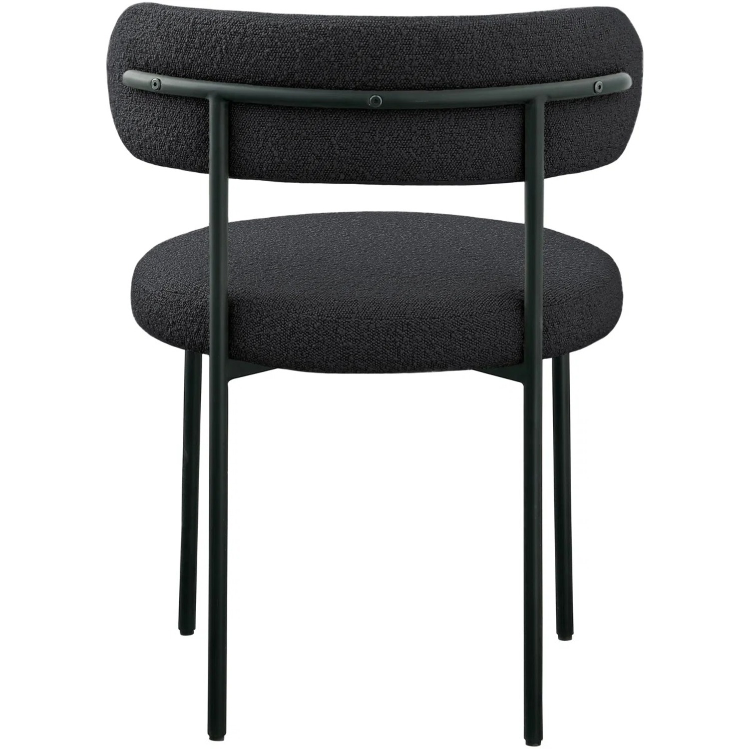 AllModern Sherwood Black Fabric Dining Chairs - image-3