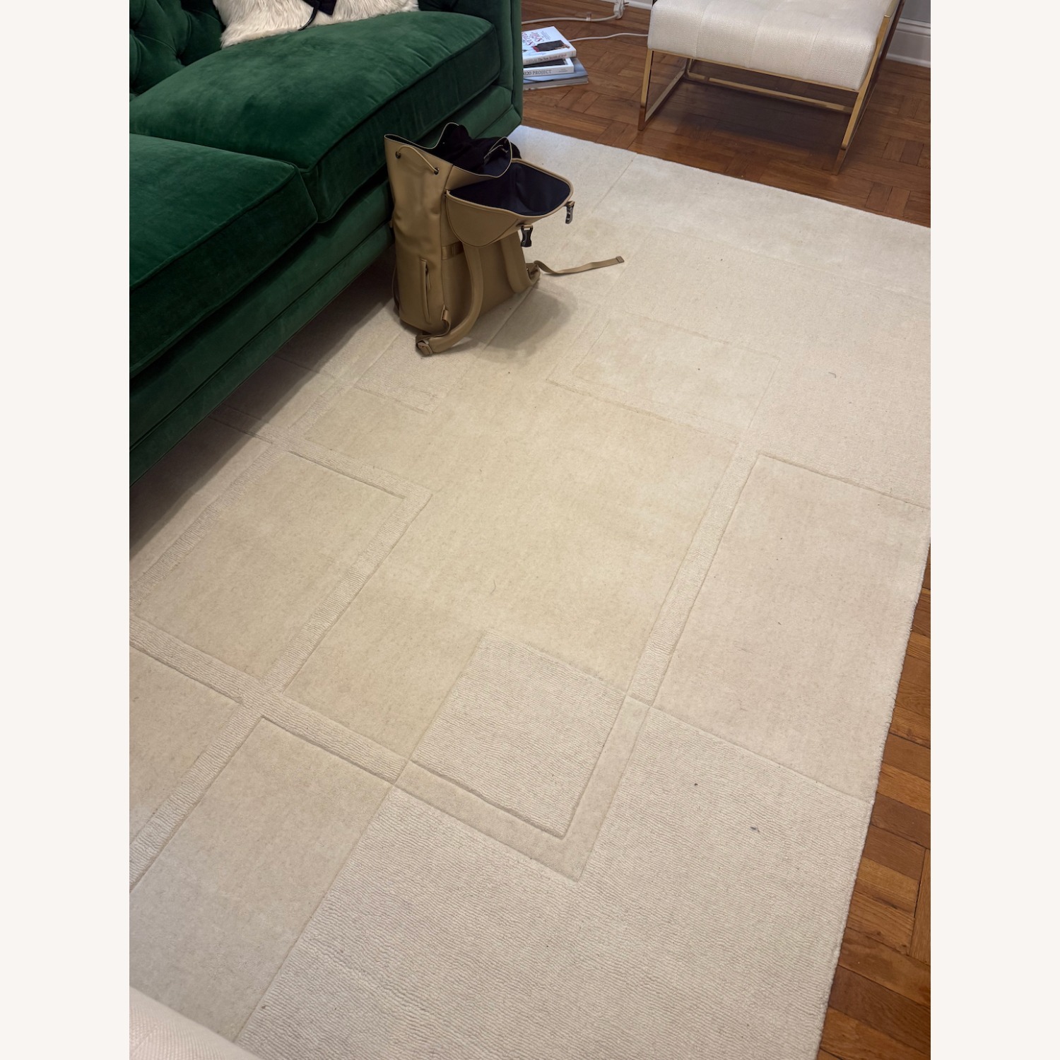  Swedish Grace Wool Rug - Bone White - image-3