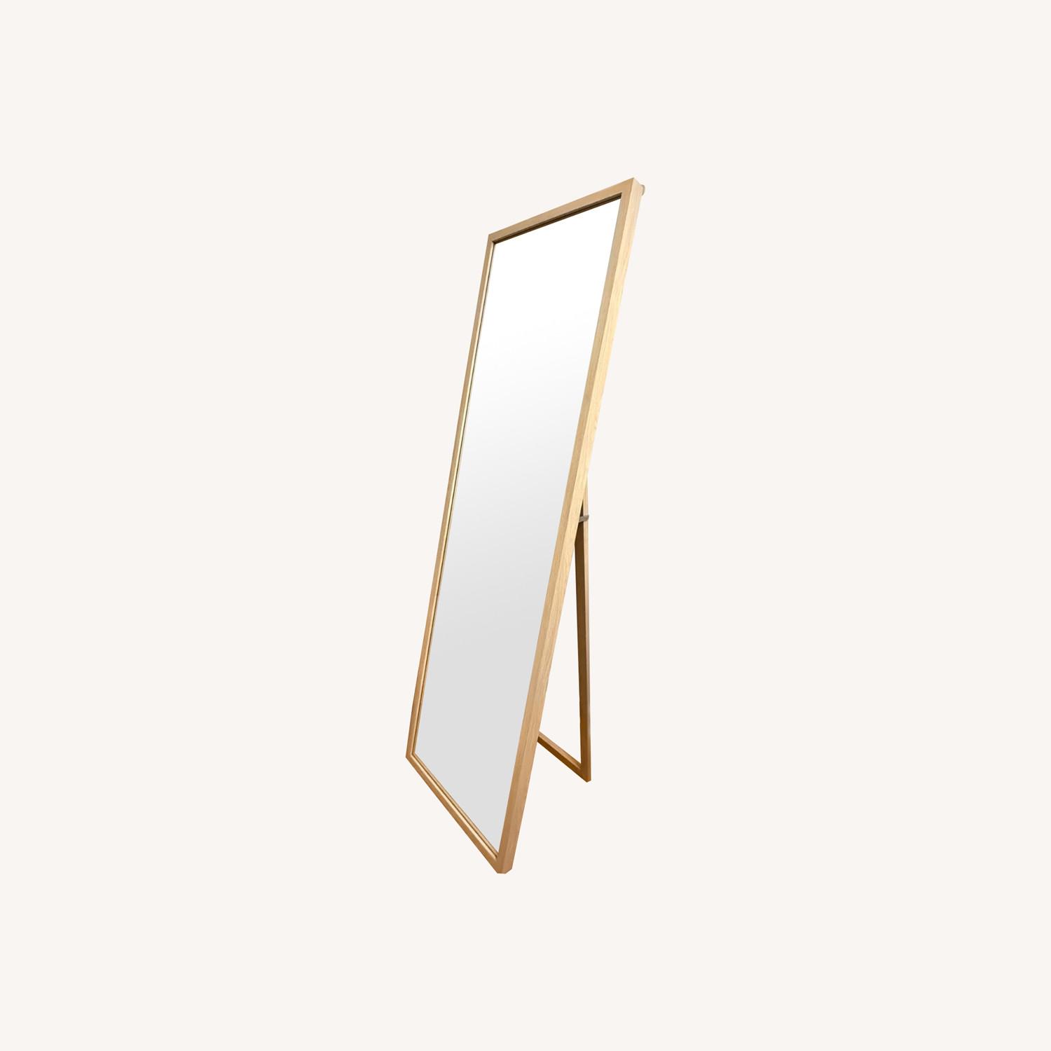 Minimalist Wooden Floor Mirror - image-0
