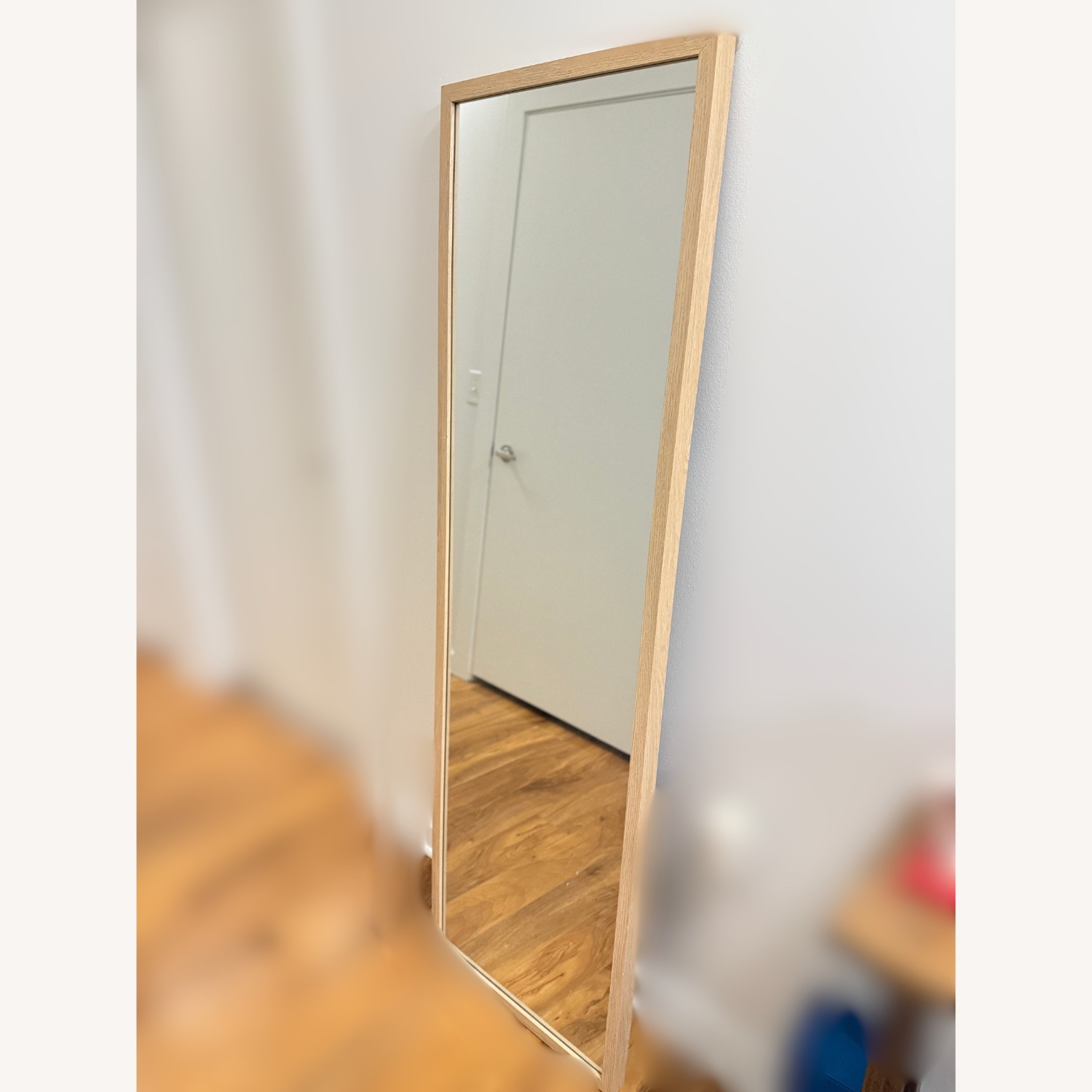 Minimalist Wooden Floor Mirror - image-2