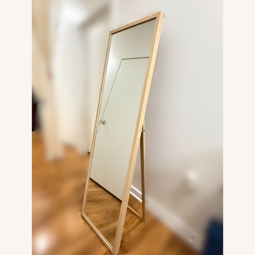 Used Minimalist Wooden Floor Mirror for sale on AptDeco