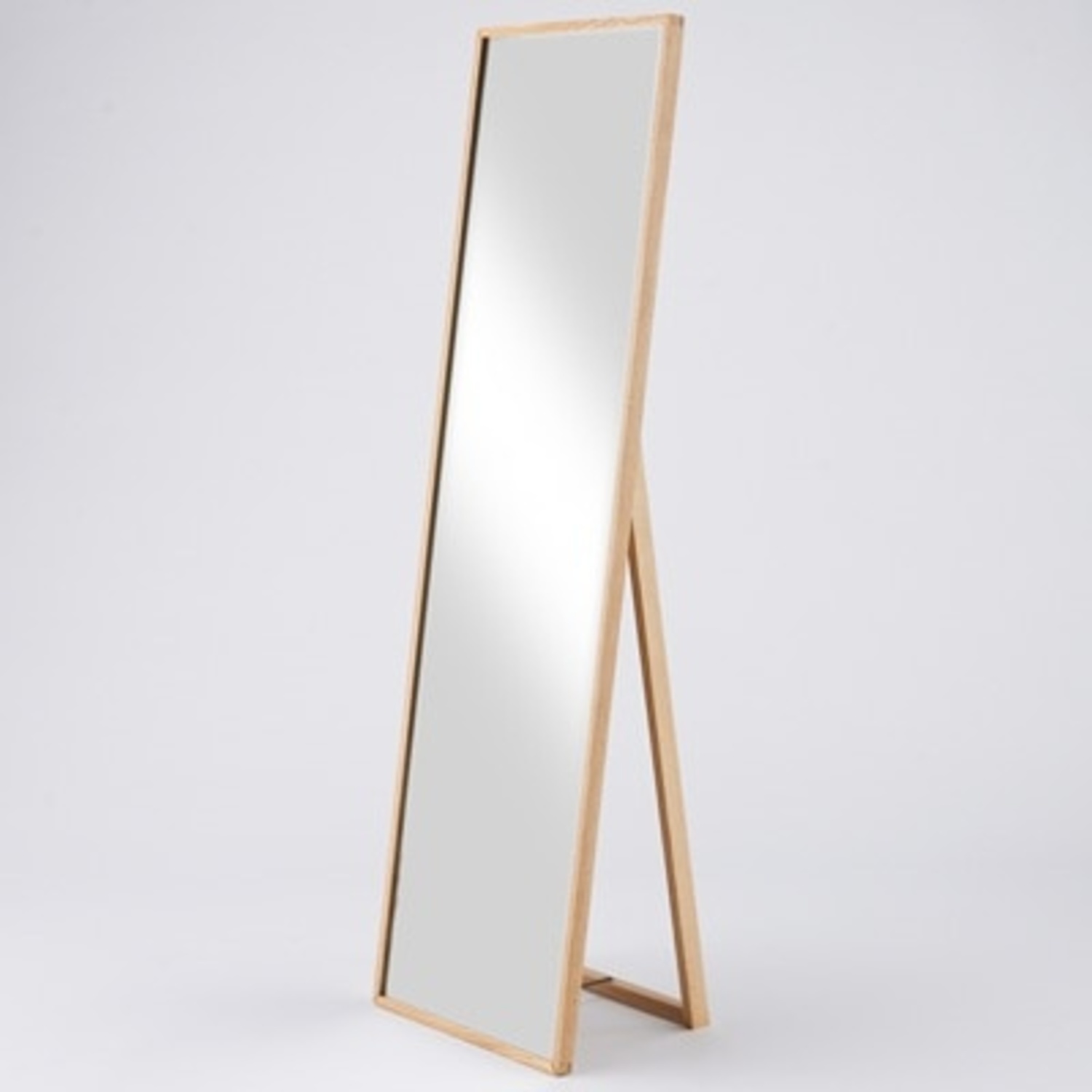 Minimalist Wooden Floor Mirror - image-4