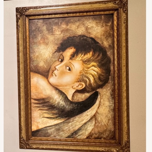 Used Framerica Gold Picture Frame for sale on AptDeco