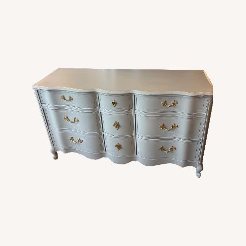 Used Vintage/Antique Light Gray Dresser for sale on AptDeco