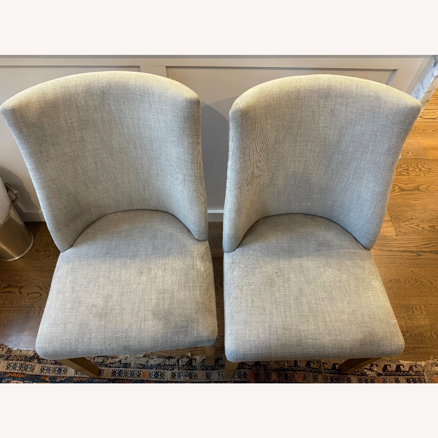Restoration Hardware 1940s French Barrelback Gray Dining Chairs - image-10