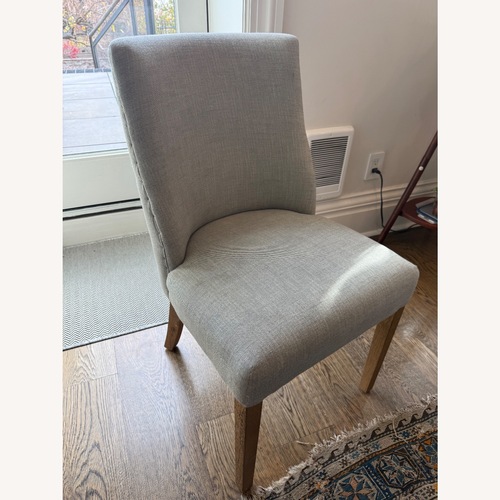 Used Restoration Hardware 1940s French Barrelback Gray Dining Chairs for sale on AptDeco