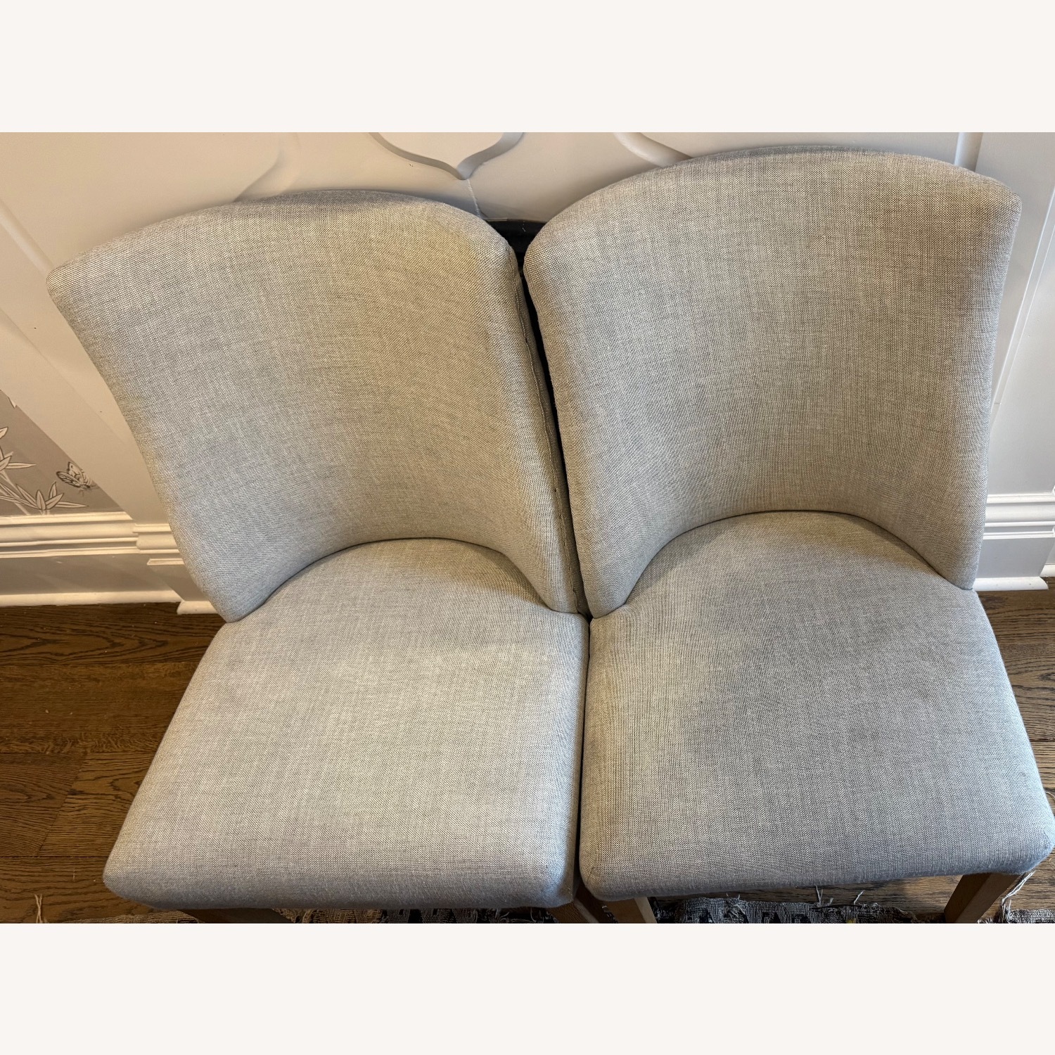 Restoration Hardware 1940s French Barrelback Gray Dining Chairs - image-11