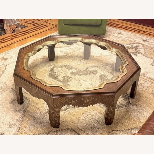 Used Baker Furniture Octagonal Chinoiserie Coffee Table for sale on AptDeco