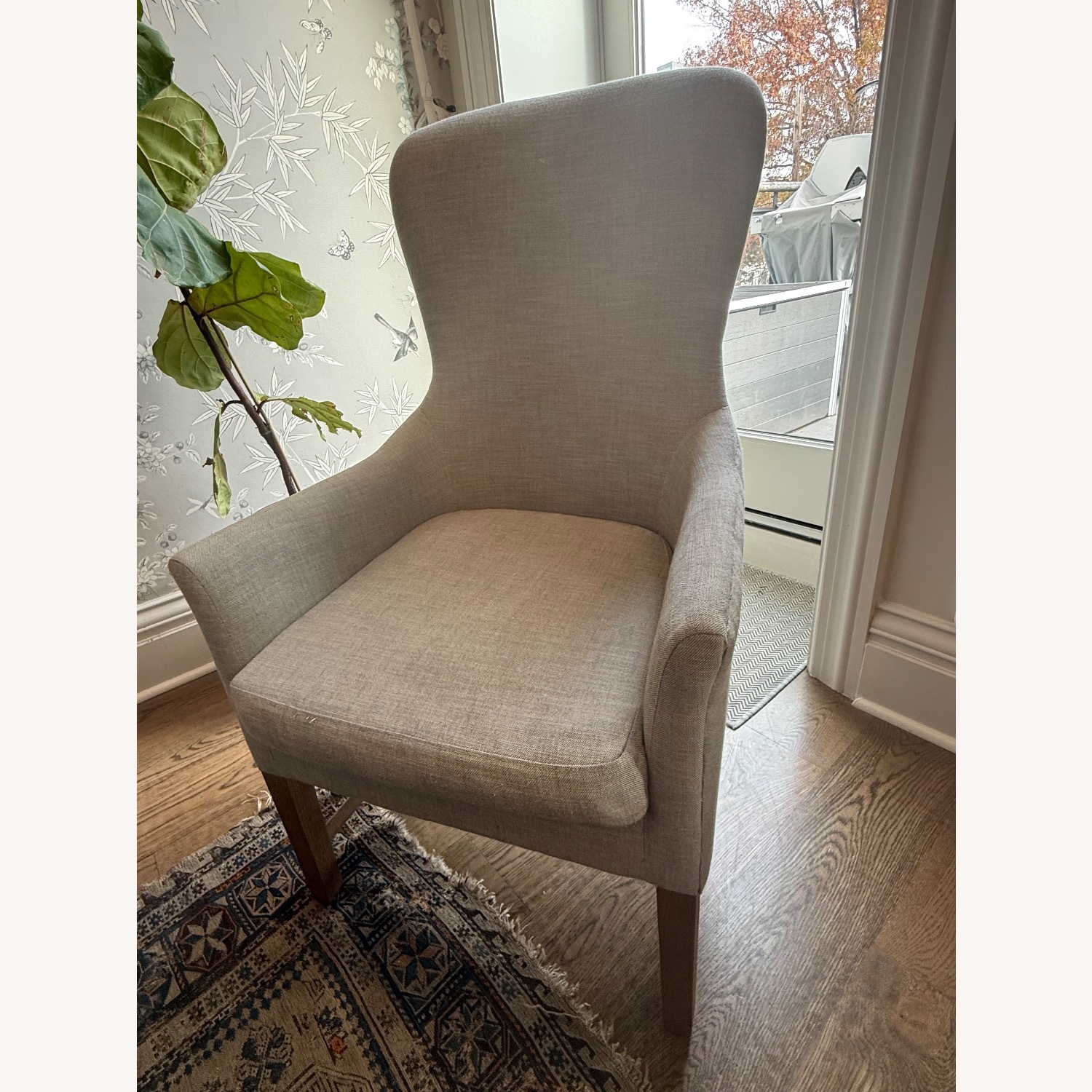 Restoration Hardware Sloane Light Gray Accent Chairs - image-1