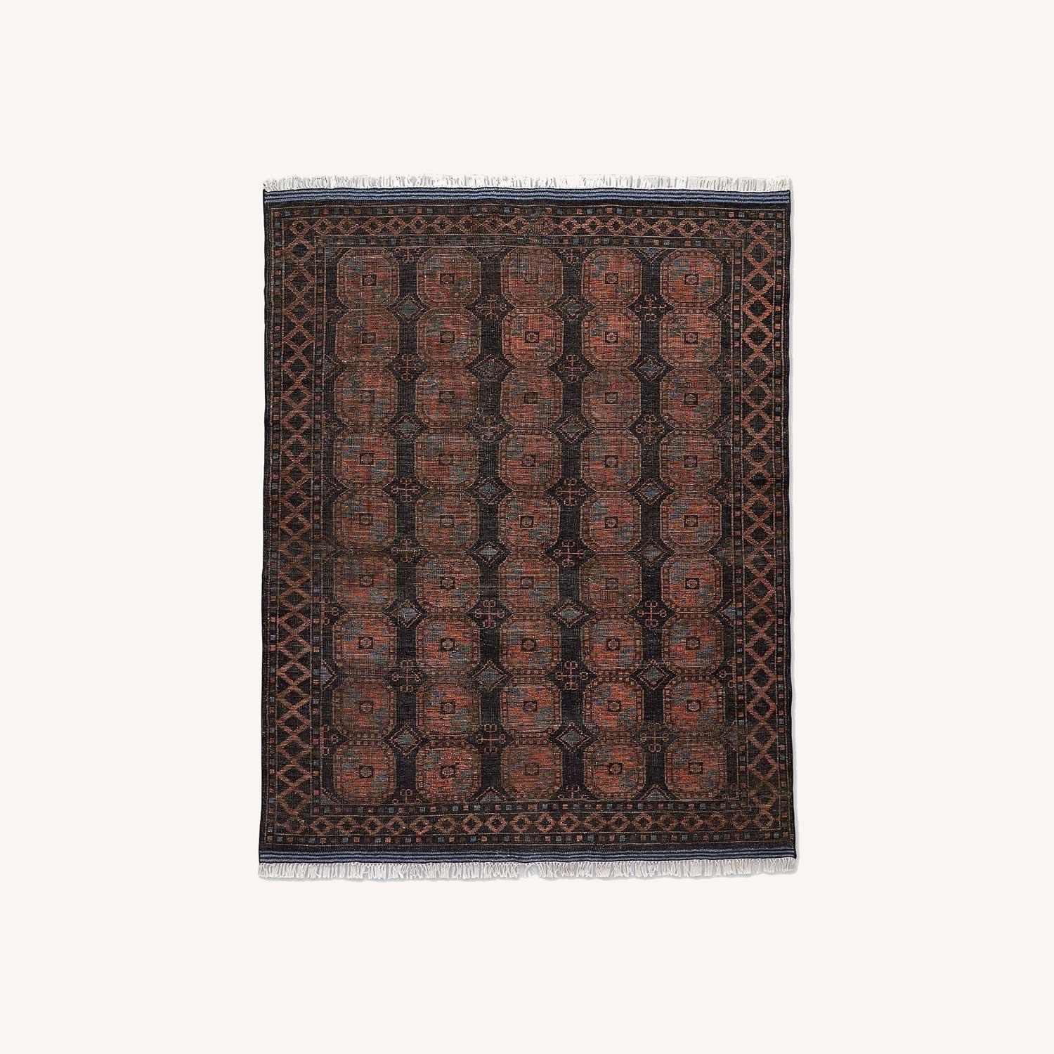 CB2 9X12 Pascala Hand-Knotted Black Wool Area Rug - image-0
