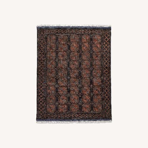 Used CB2 9X12 Pascala Hand-Knotted Black Wool Area Rug for sale on AptDeco