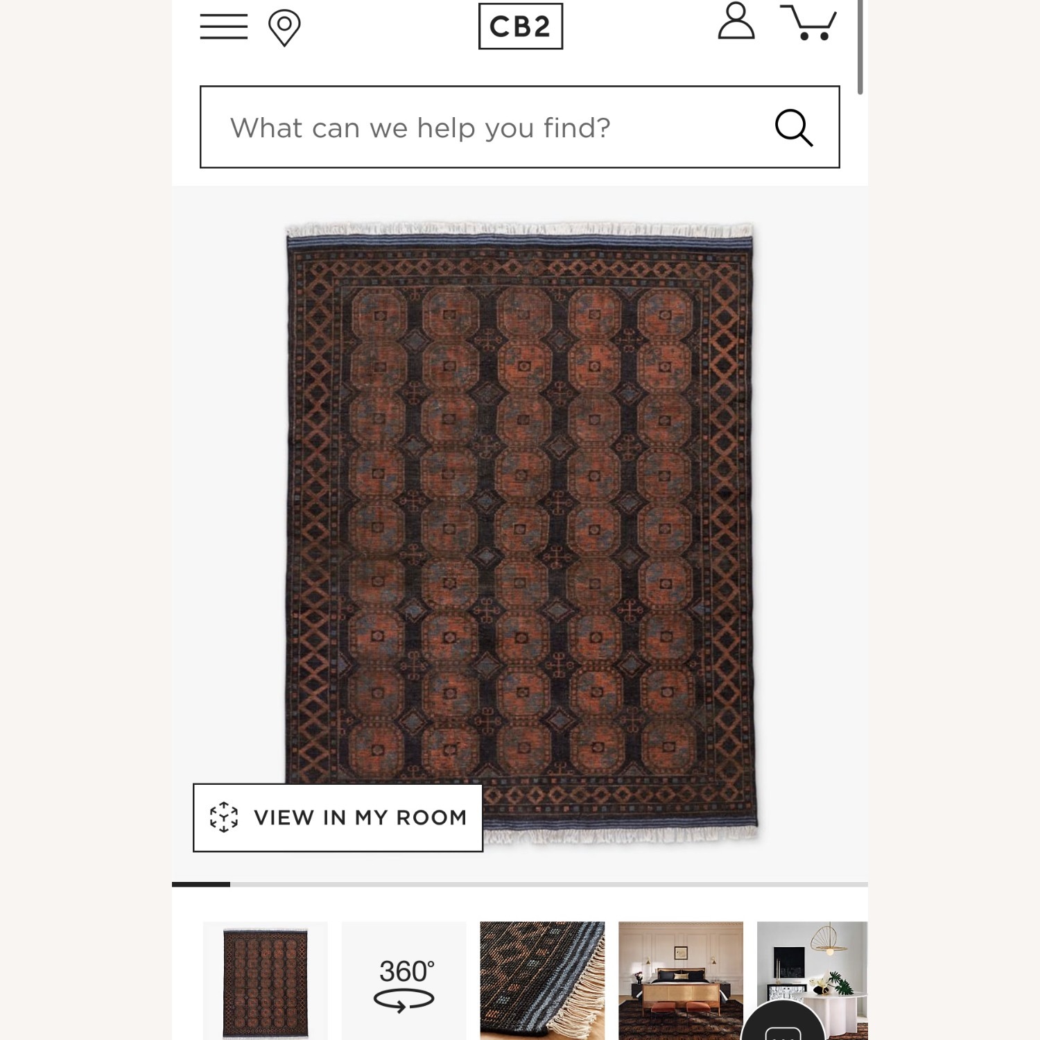 CB2 9X12 Pascala Hand-Knotted Black Wool Area Rug - image-3