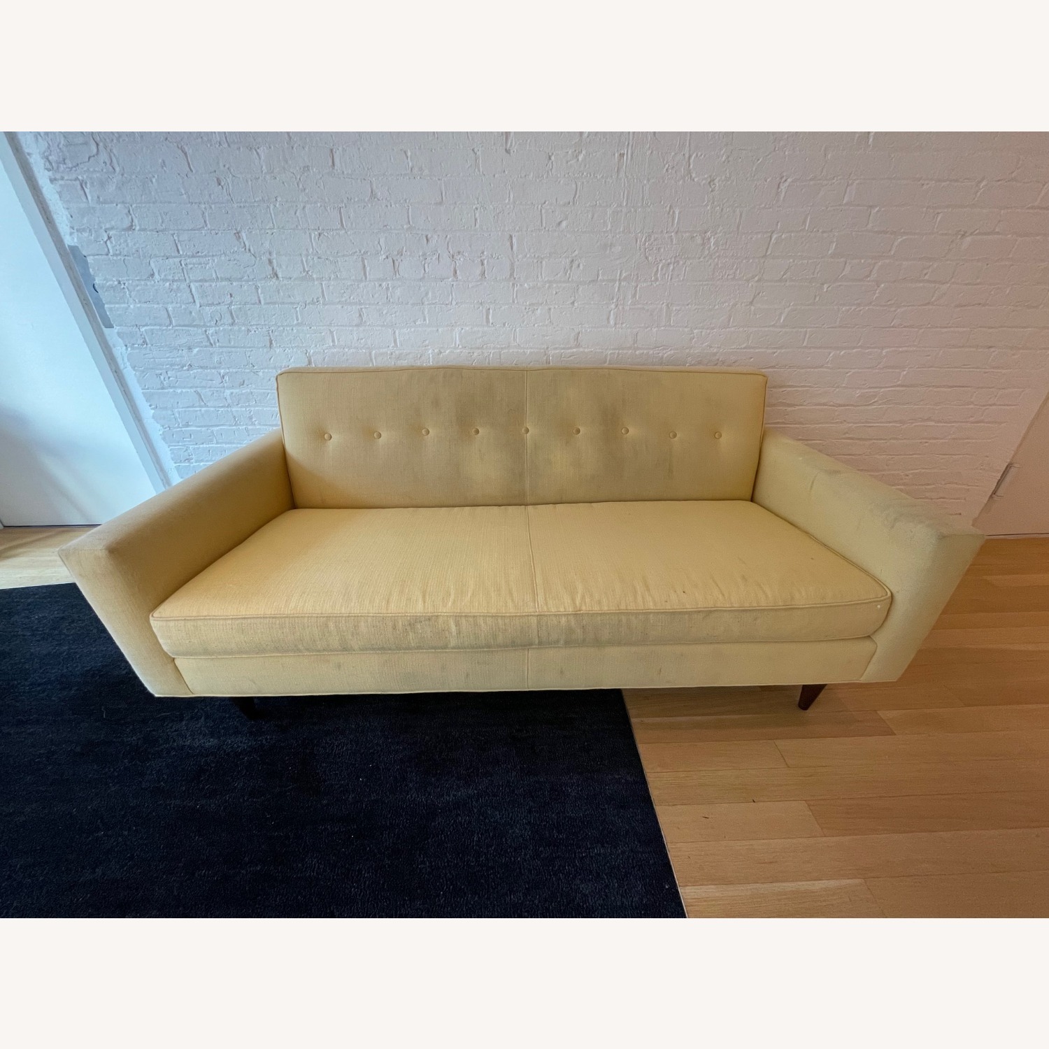 Design Within Reach Bantam Butter Yellow Sofa - image-6