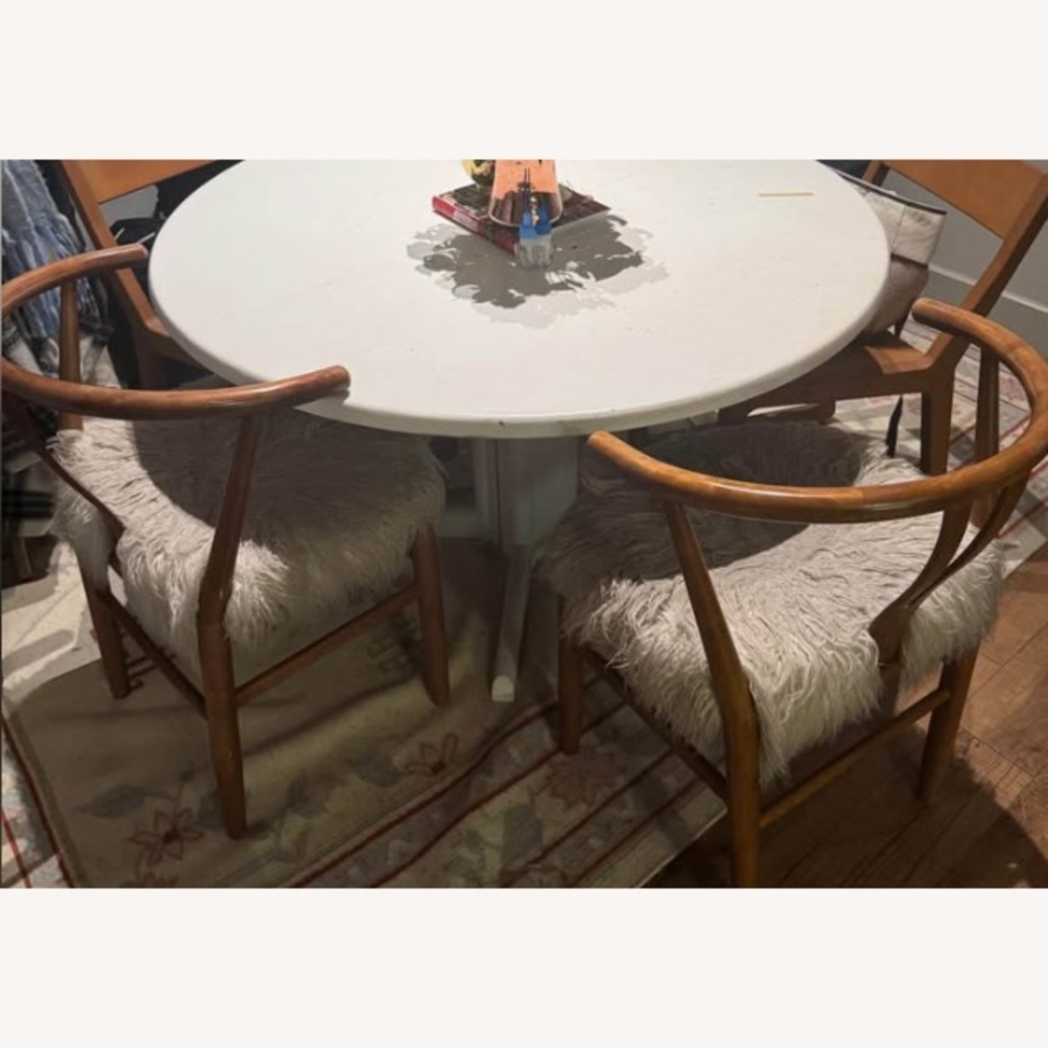 Natural Wood Accent Chairs - image-3