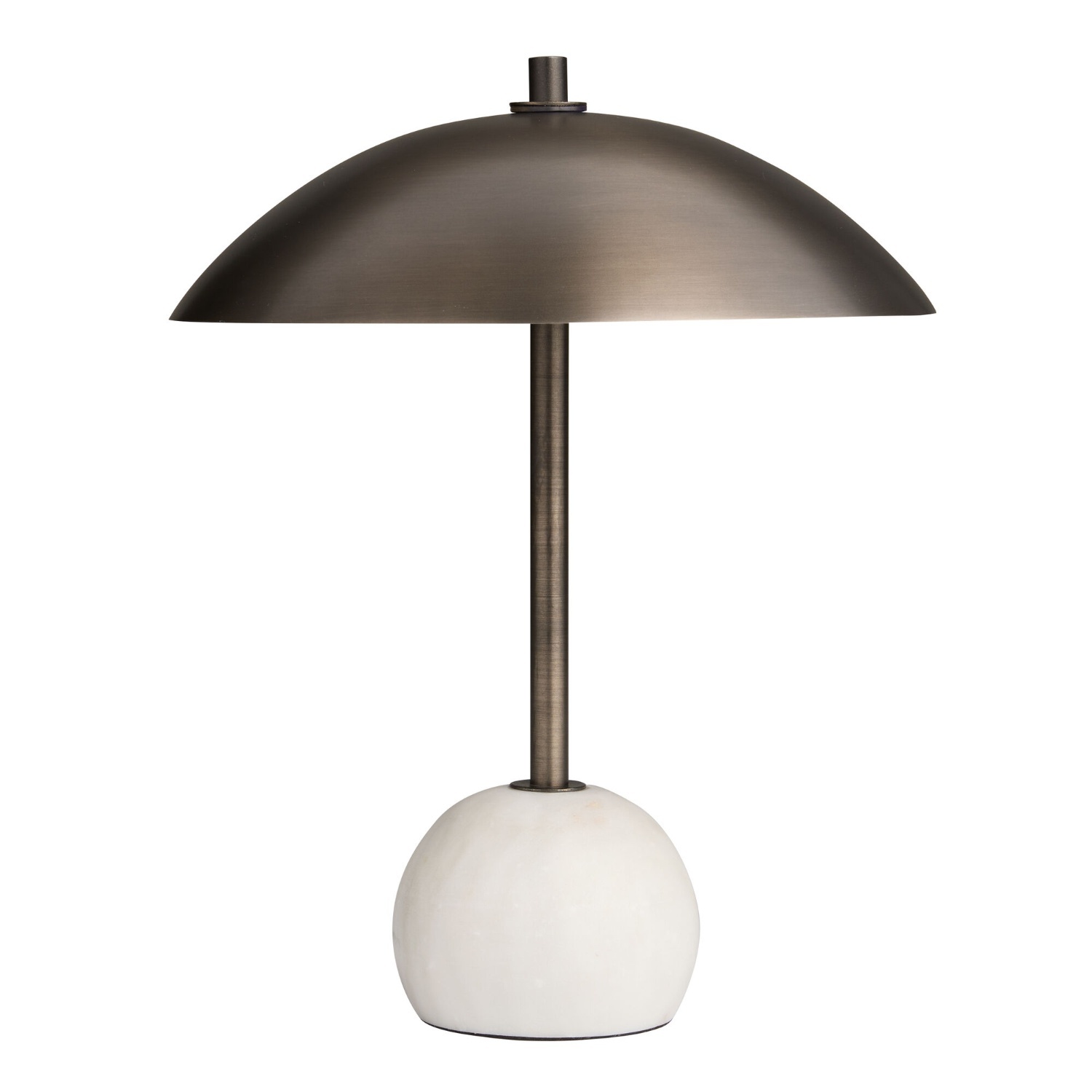 World Market White Marble Table Lamp - image-4