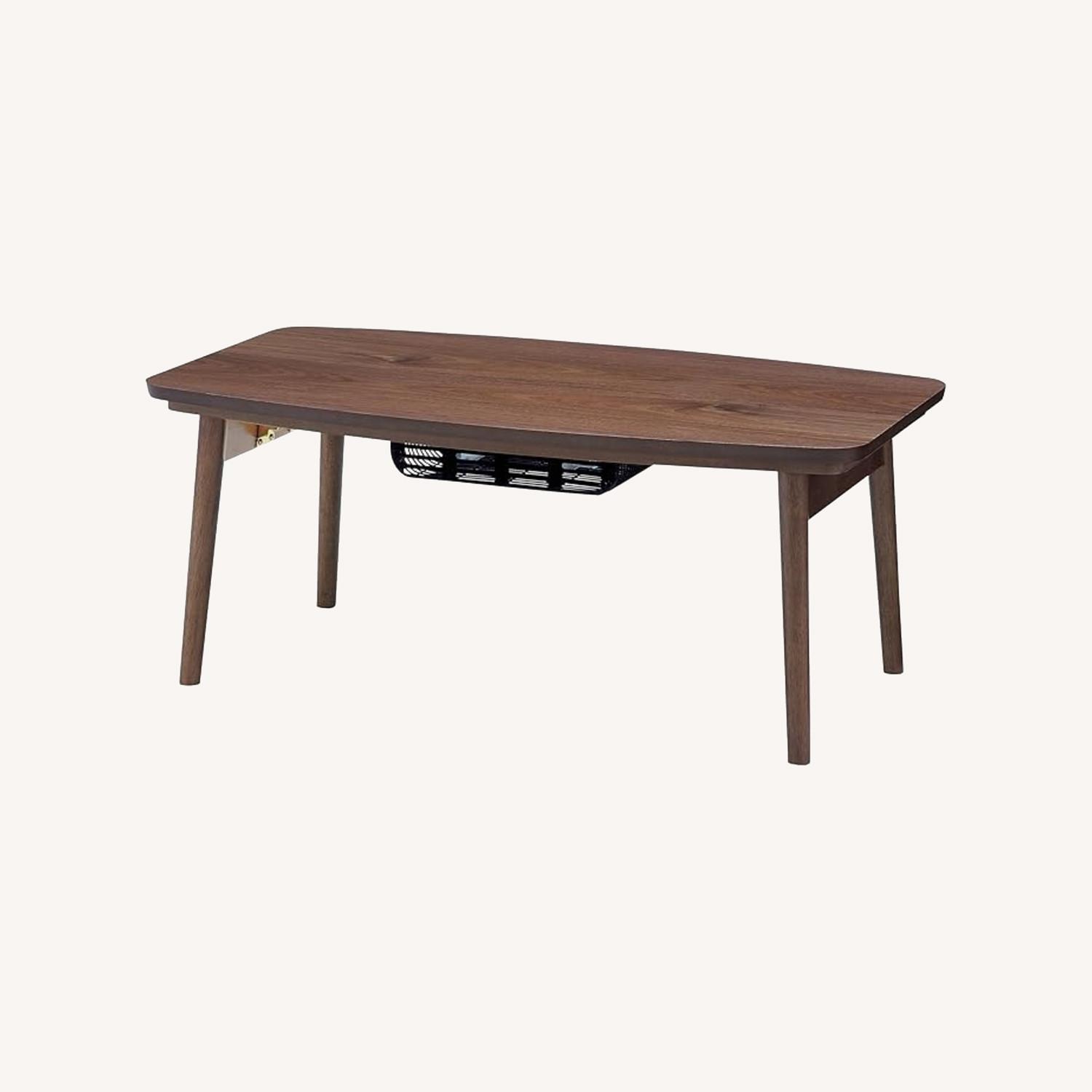Azumaya Dark Brown Wood Coffee Table - image-0