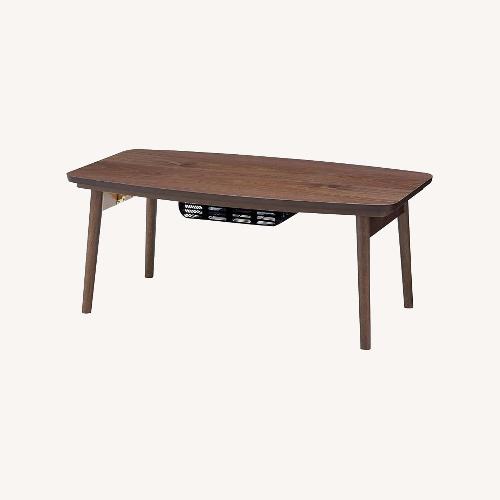 Used Azumaya Dark Brown Wood Coffee Table for sale on AptDeco