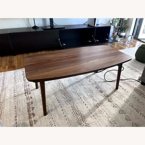 Used Azumaya Dark Brown Wood Coffee Table for sale on AptDeco